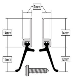Stormguard RYT X Screw Fix Around Door Seal Aluminium - Image 2