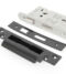 From The Anvil Black 2.5" BS Heavy Duty 5 Lever Sashlock (KD)