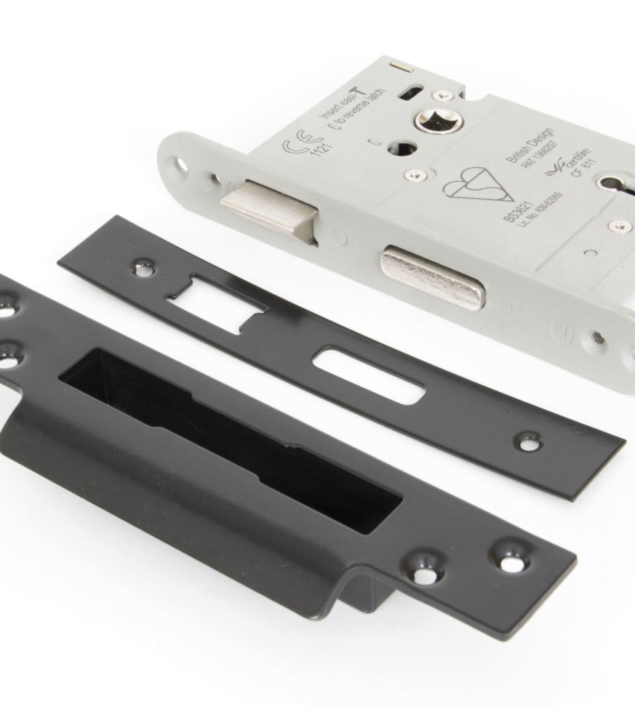 From The Anvil Black 3" BS Heavy Duty 5 Lever Sashlock (KD)