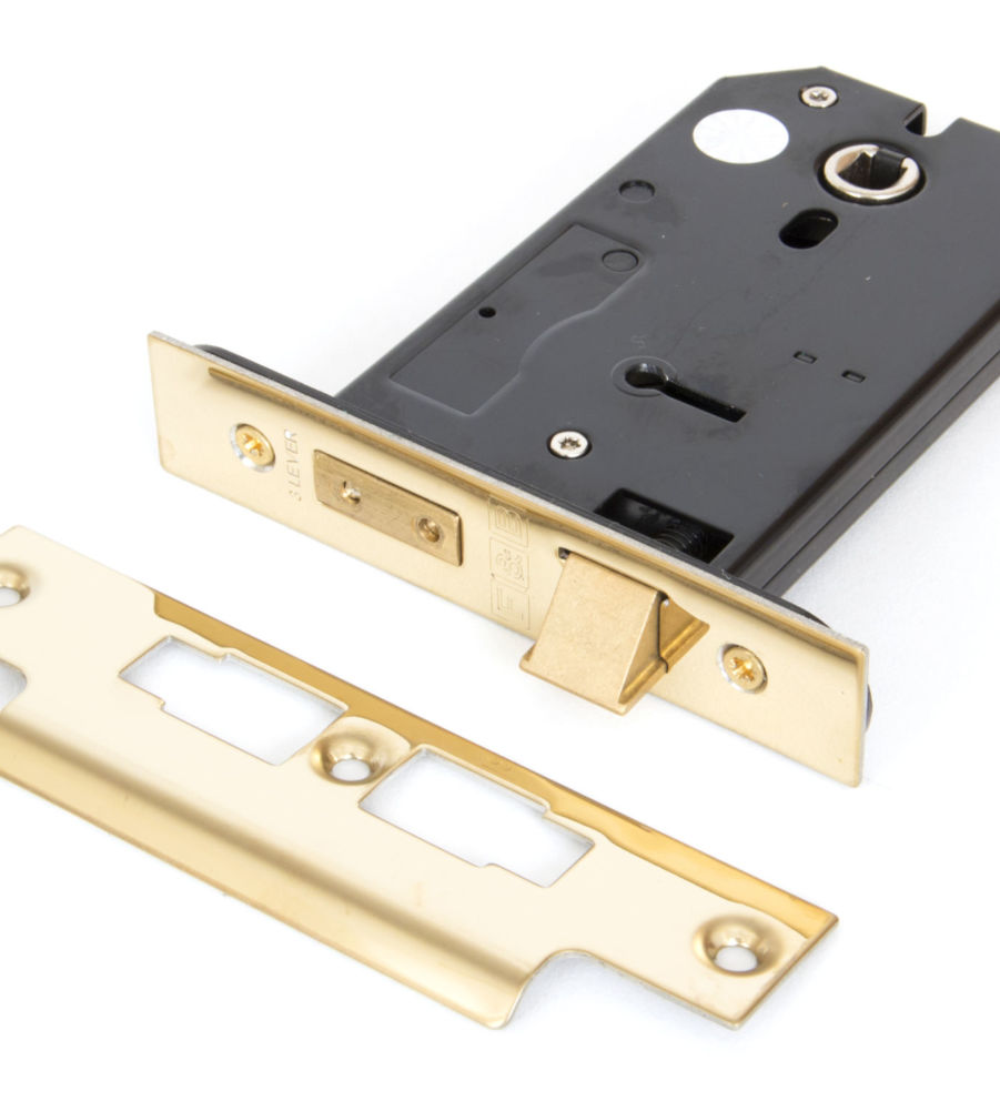 From The Anvil Brass 5" 3 Lever Horizontal Lock