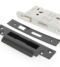 From The Anvil Black 2.5" BS Heavy Duty 5 Lever Sashlock (KA)