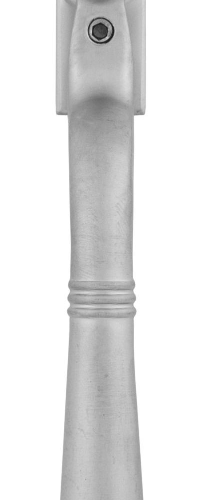 From The Anvil Satin Chrome Teardrop Espag. Window Handle