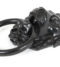From The Anvil Lion's Head Door Knocker - Black
