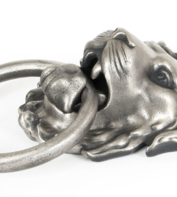 From The Anvil Lion’s Head Door Knocker – Antique Pewter