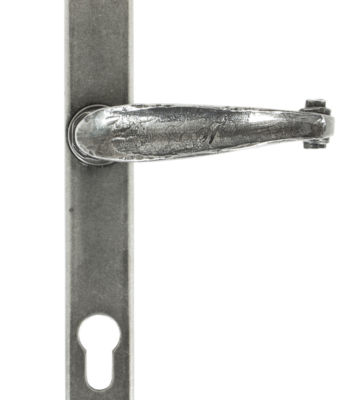 From The Anvil Pewter Patina Cottage Slimline Lever Espag. Lock Set