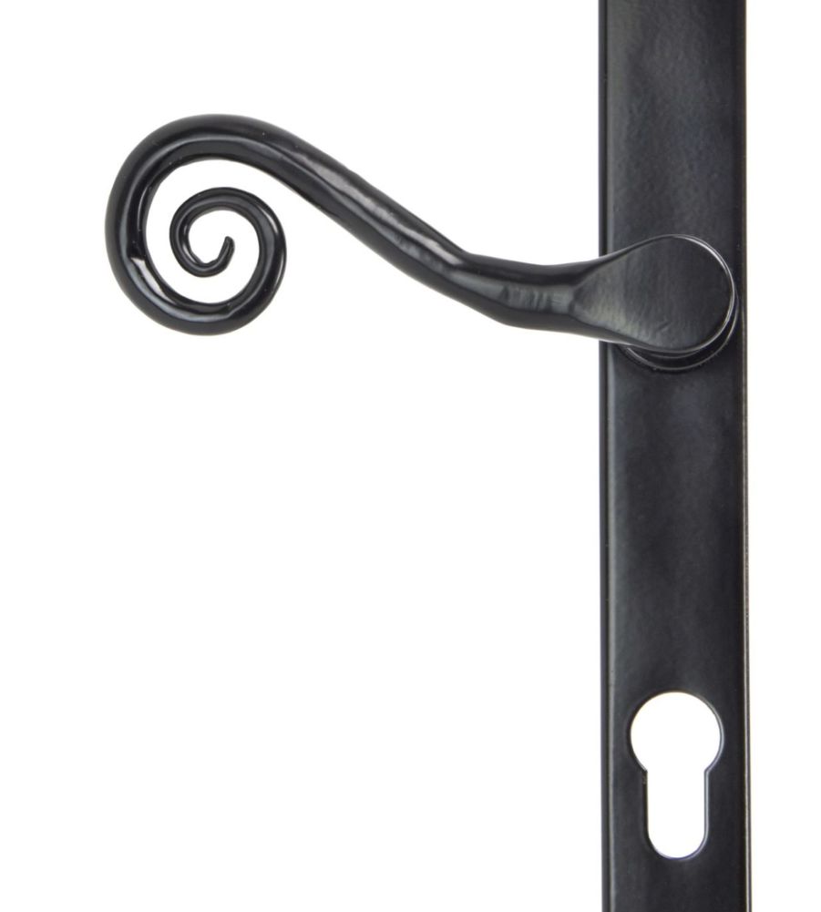 From The Anvil Black Monkeytail Slimline Lever Espag. Lock Set - LH