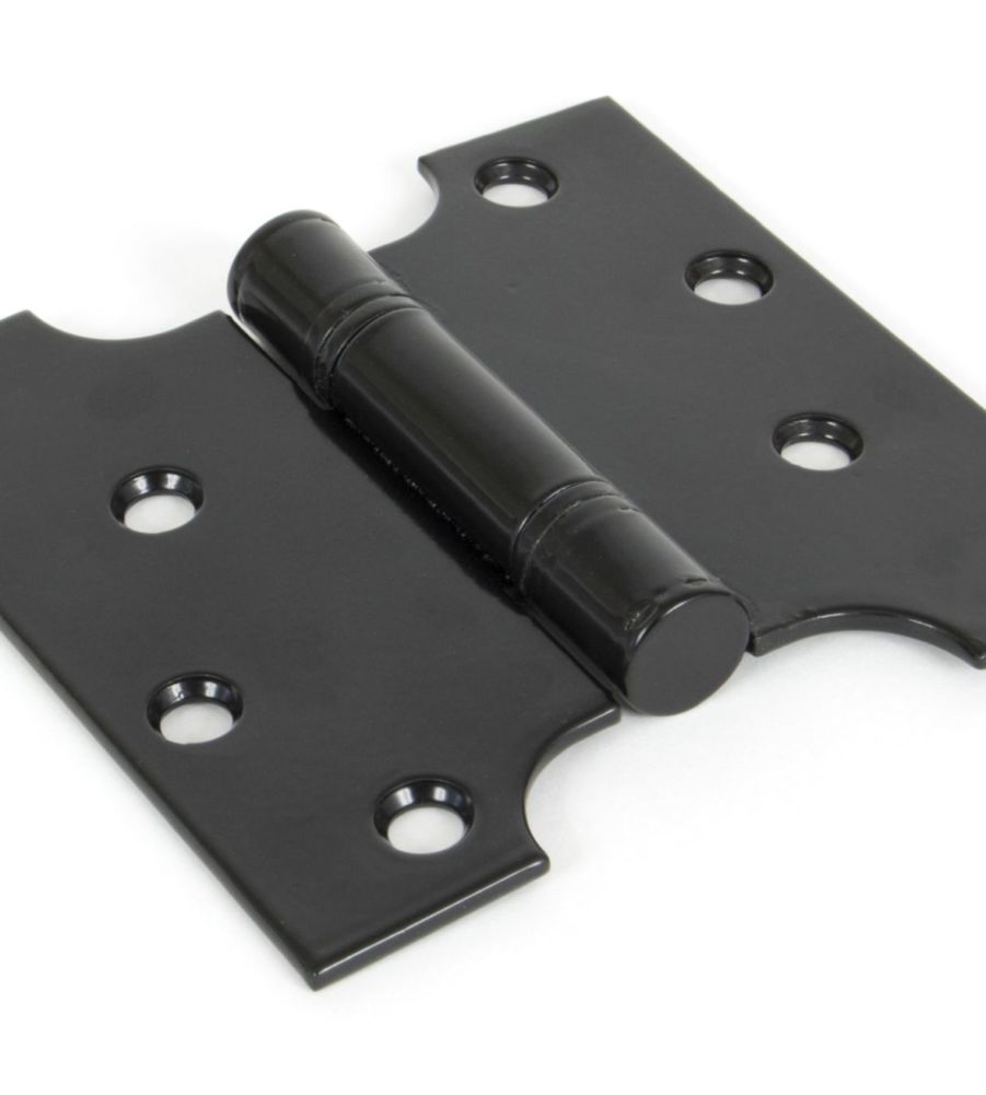 From The Anvil Black 4" x 2'' x 4" Ball Bearing Parliament Hinge (pair)