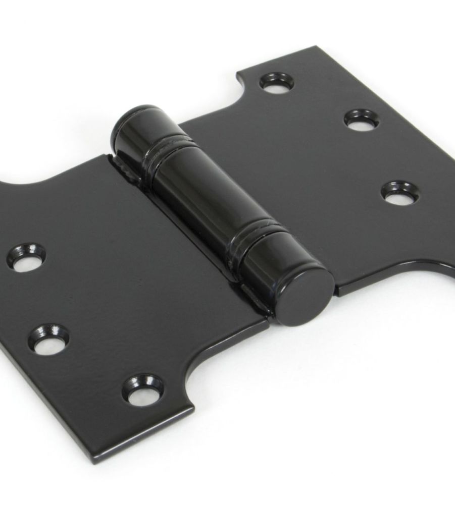 From The Anvil Black 4'' x 3" x 5" Ball Bearing Parliament Hinge (pair)