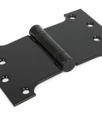From The Anvil Black 4” X 4″ X 6″ Ball Bearing Parliament Hinge (pair)