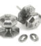 From The Anvil Pewter Octagonal Mortice/Rim Knob Set - Large
