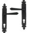 From The Anvil Black Cromwell Lever Espag. Lock Set