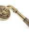 From The Anvil Aged Brass Reeded Lever on Rose Set