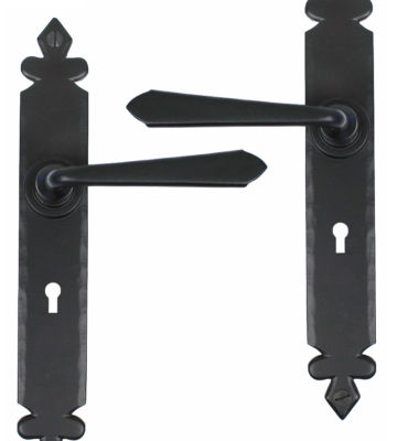 From The Anvil Black Cromwell Sprung Lever Lock Set