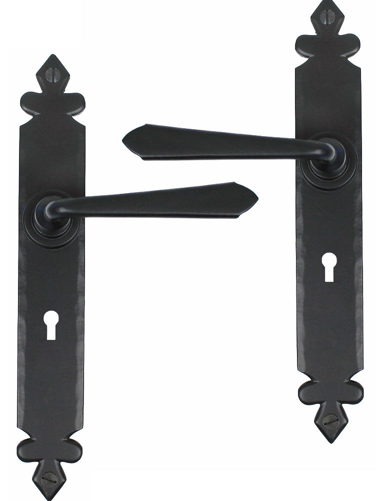 From The Anvil Black Cromwell Sprung Lever Lock Set