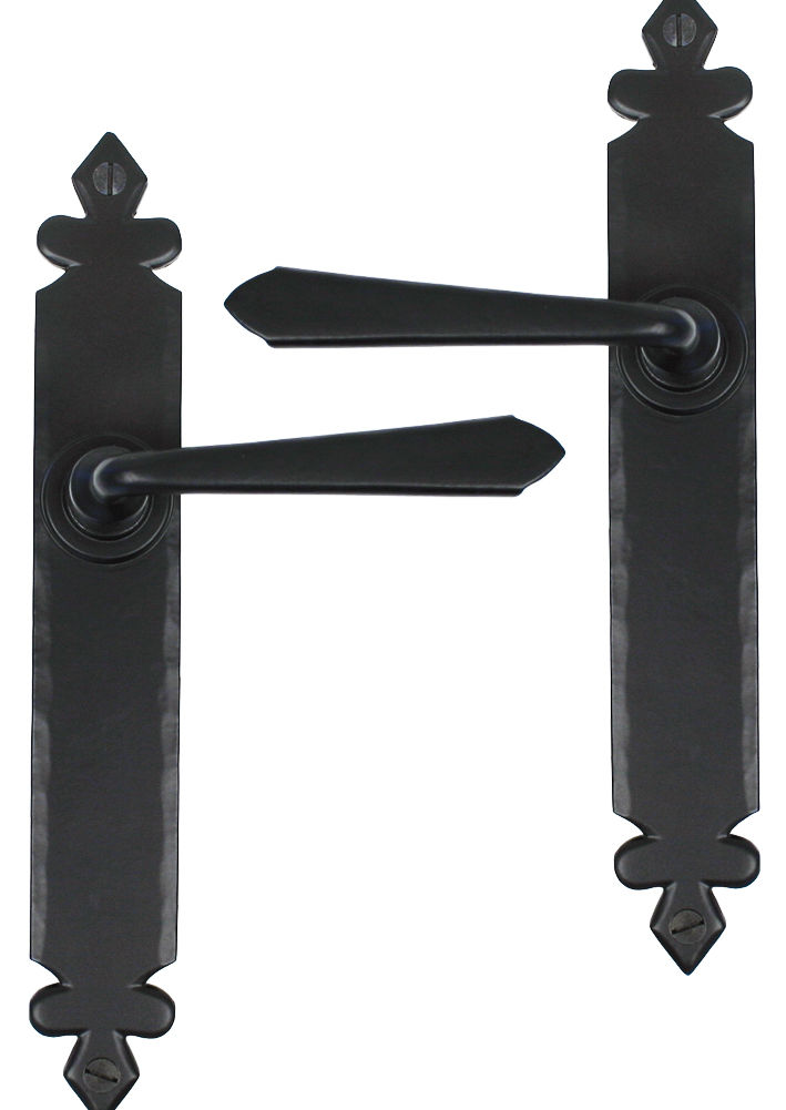 From The Anvil Black Cromwell Sprung Lever Latch Set