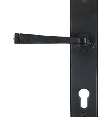 From The Anvil Black Avon Lever Espag. Lock Set