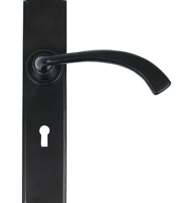 From The Anvil Black Gothic Curved Sprung Lever Lock Set