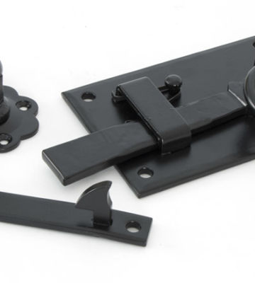 From The Anvil Black Cottage Latch – RH