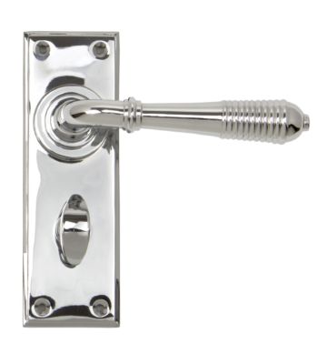 From The Anvil Polished Chrome Reeded Lever Bathroom Set