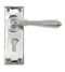Polished Chrome Reeded Lever Euro Set
