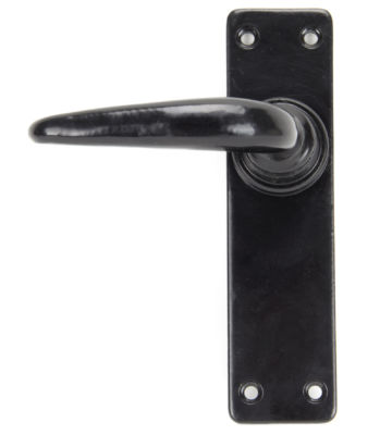 From The Anvil Black Smooth Lever Latch Set