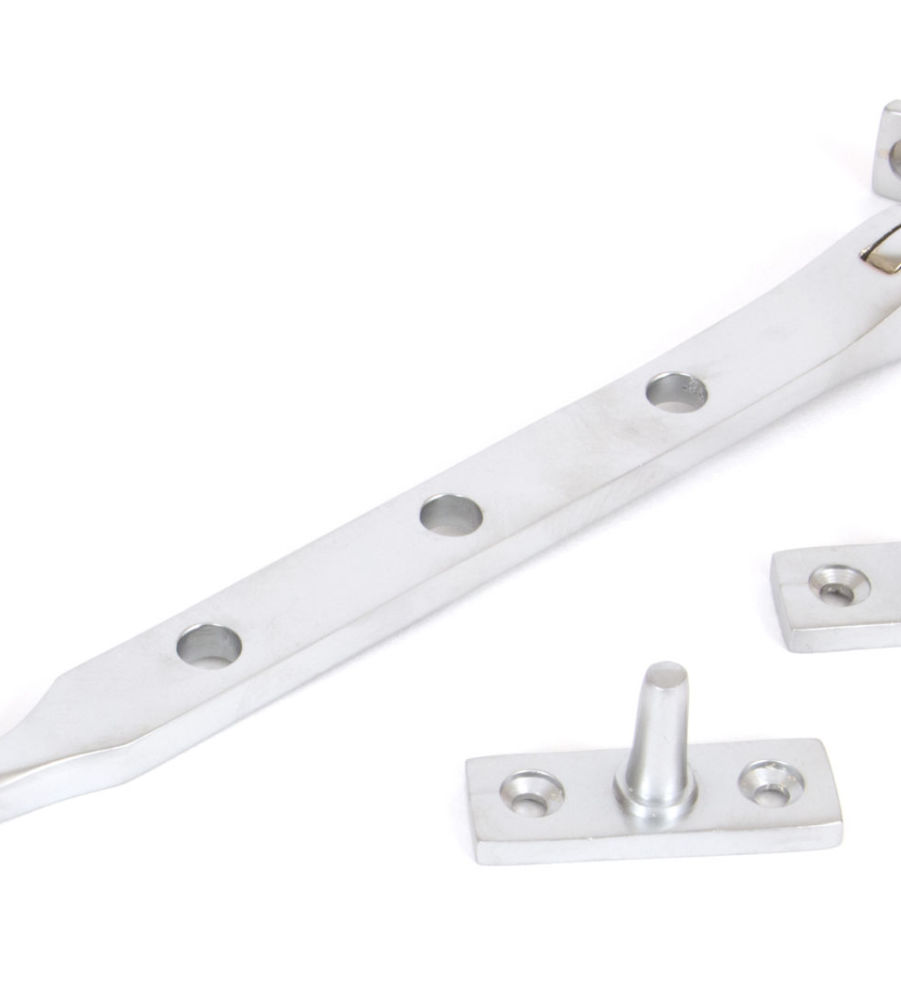 From The Anvil Satin Chrome 8" Cast Pear Drop Stay