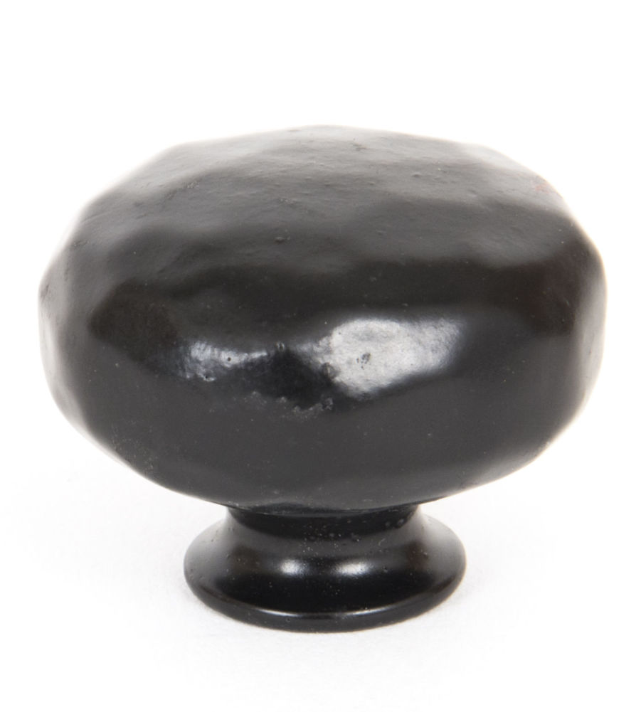 From The Anvil Black Hammered Knob - Large