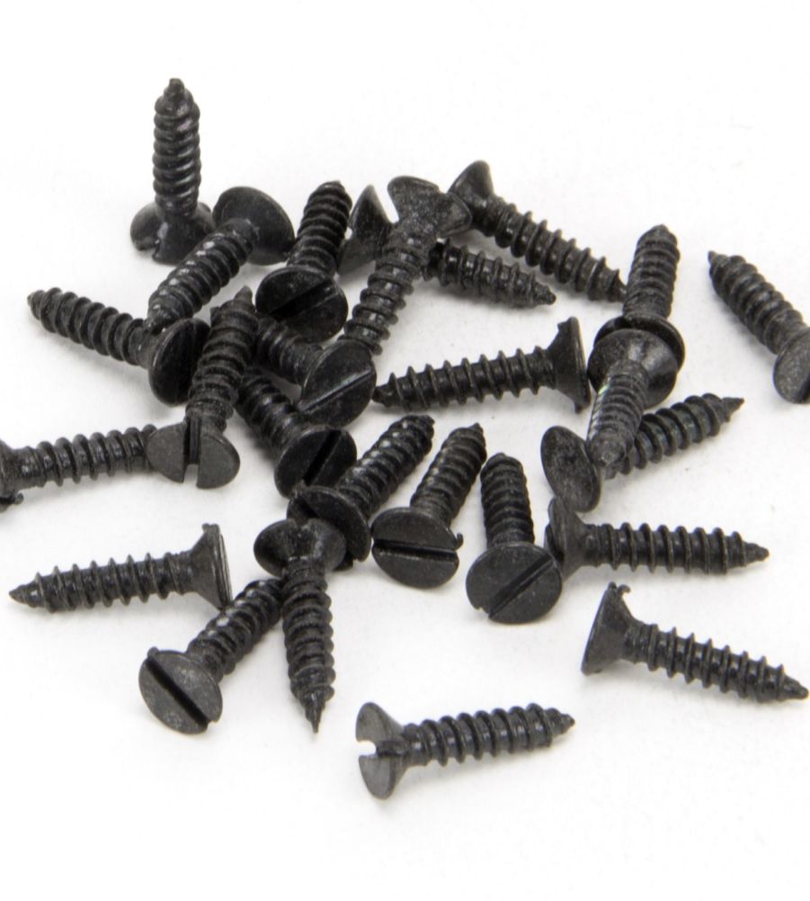 From The Anvil Black 4 x 1/2'' Countersunk Screws (25)