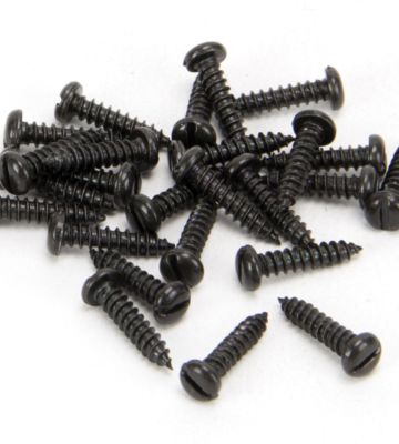 From The Anvil Black 4 X 1/2” Round Head Screws (25)