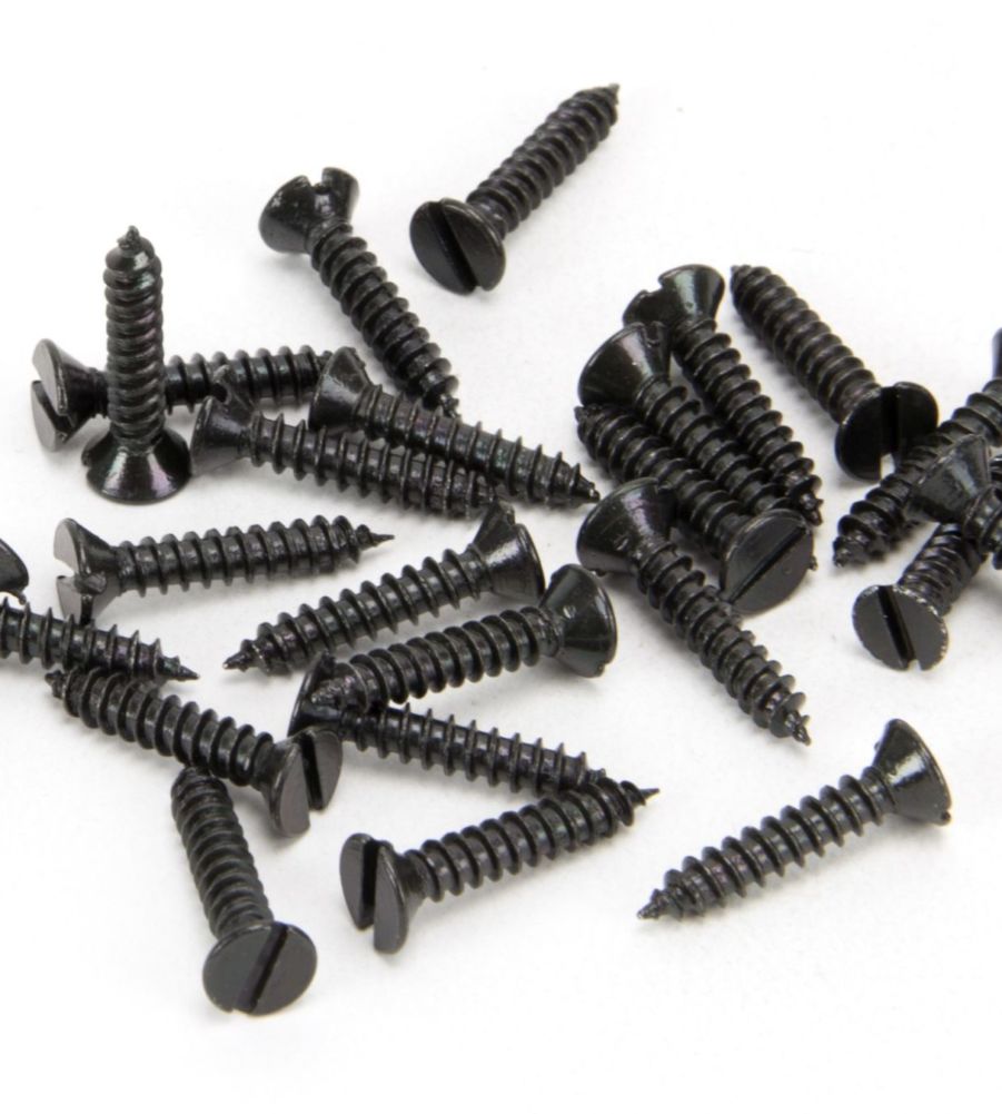 From The Anvil Black 6 x 3/4" Countersunk Screws (25)