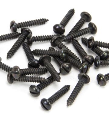 From The Anvil Black 6 X 3/4″ Round Head Screws (25)
