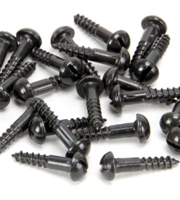 From The Anvil Black 8 X 3/4″ Round Head Screws (25)