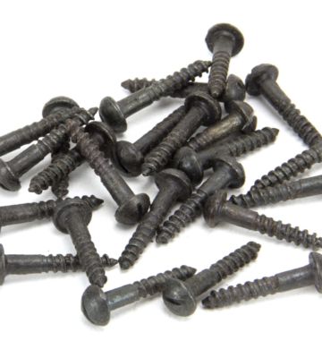 From The Anvil Beeswax 8 x 1″ Round Head Screws (25)