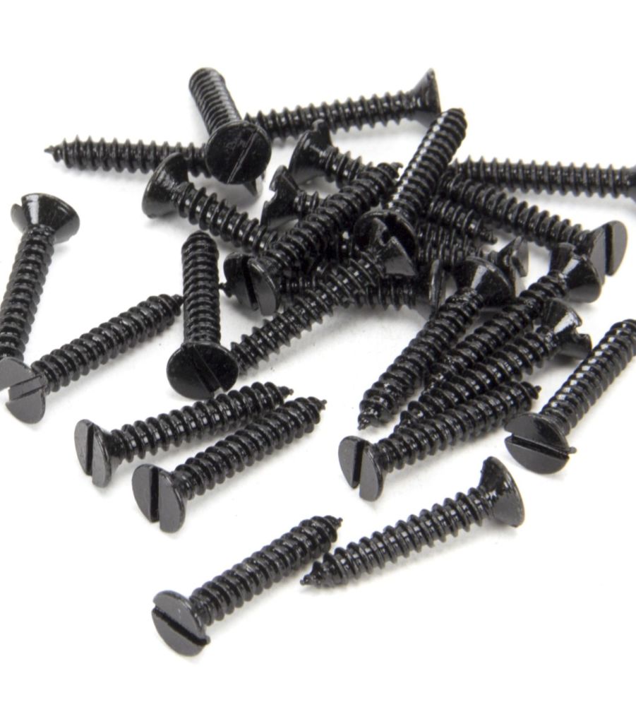 From The Anvil Black 8 x 1" Countersunk Screws (25)