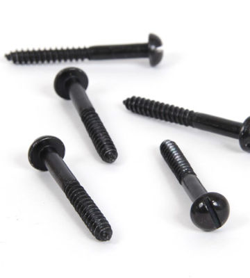 From The Anvil Black 10 x 1 1/2″ Round Head Screws (25)