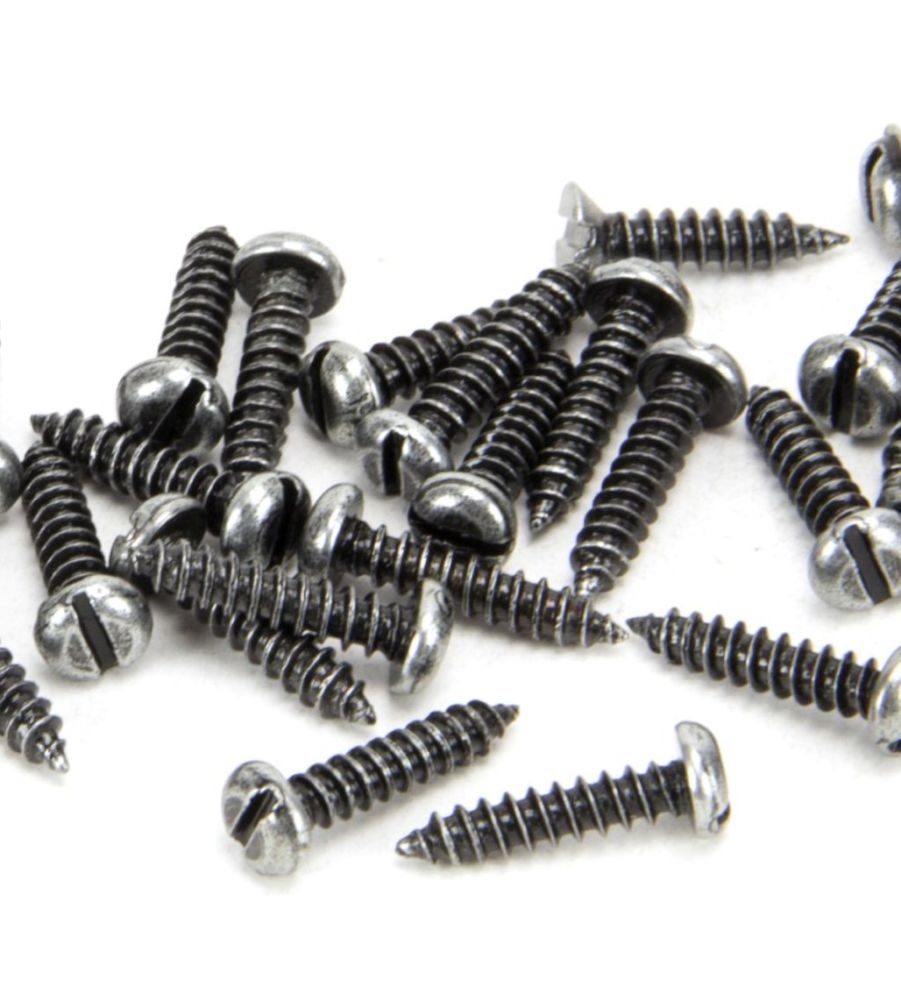 From The Anvil Pewter 4 x 1/2" Round Head Screws (25)