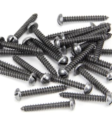 From The Anvil Pewter 6 X 1″ Round Head Screws (25)