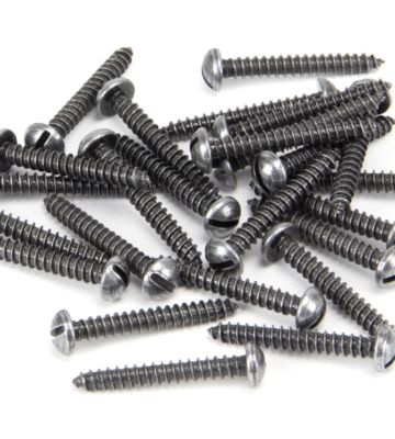 From The Anvil Pewter 6 x 1″ Round Head Screws (25)