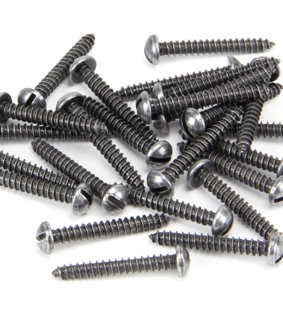 From The Anvil Pewter 6 x 1" Round Head Screws (25)