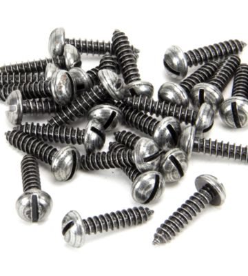 From The Anvil Pewter 8 x 3/4″ Round Head Screws (25)