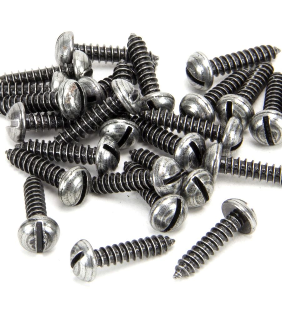 From The Anvil Pewter 8 x 3/4" Round Head Screws (25)