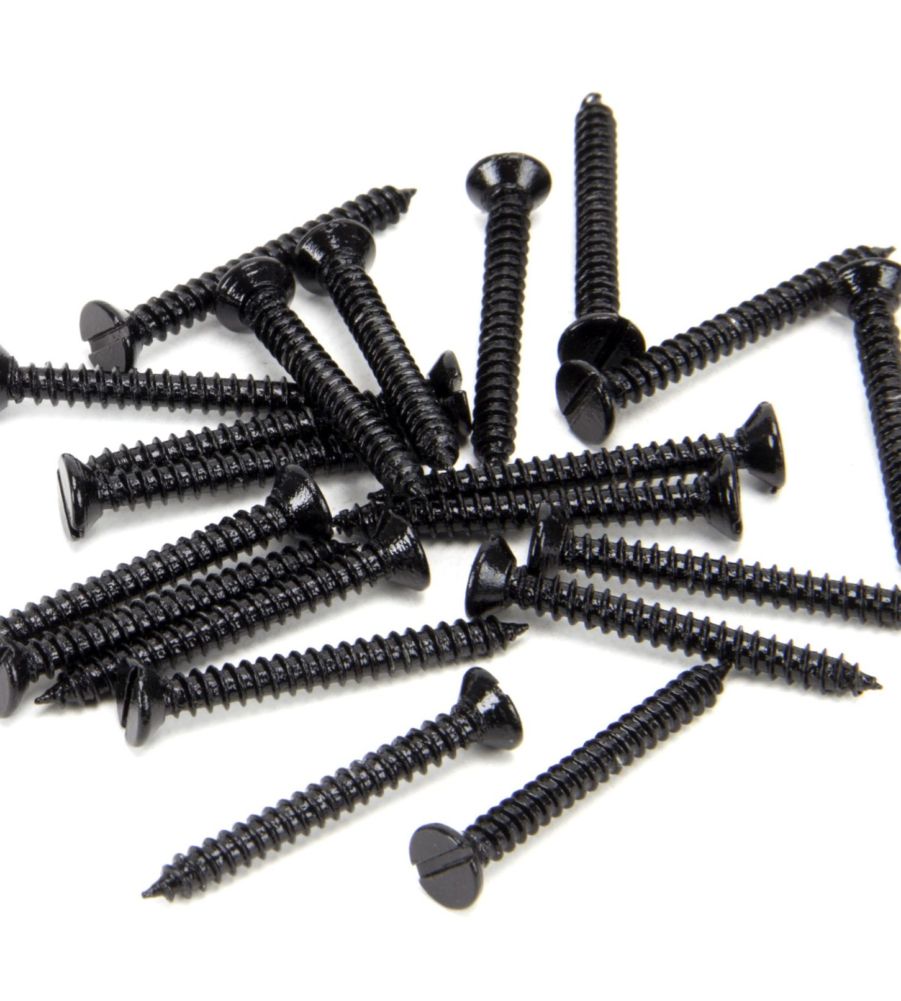 From The Anvil Black 6 x 1 1/4" Countersunk Screws (25)