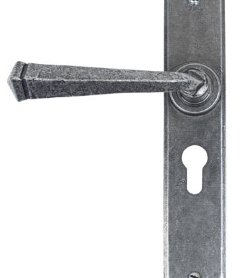 From The Anvil Pewter Gothic Lever Euro Lock Set