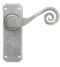 From The Anvil Pewter Monkeytail Sprung Lever Latch Set