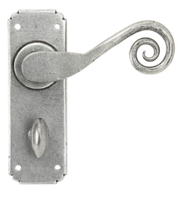 From The Anvil Pewter Monkeytail Sprung Lever Bathroom Set