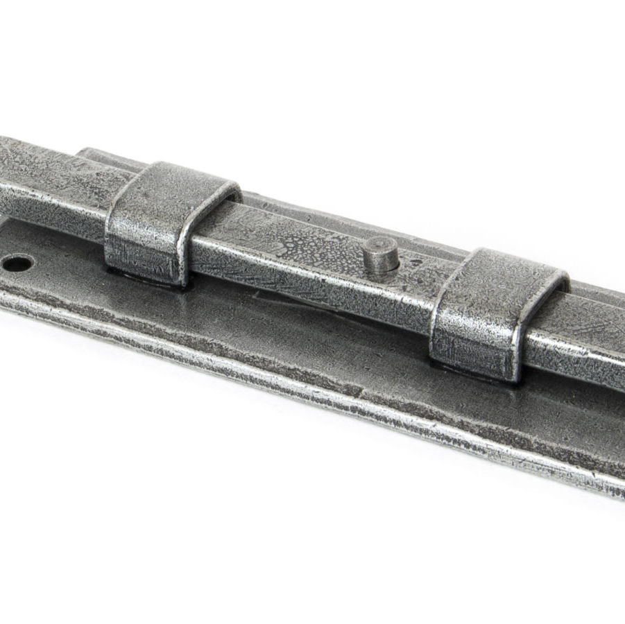 From The Anvil Pewter Patina 6" Straight Door Bolt
