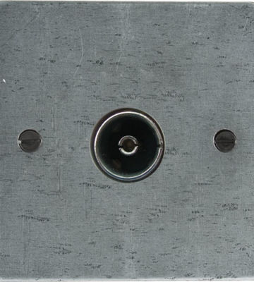 From The Anvil TV/FM Axial Socket – Pewter Patina