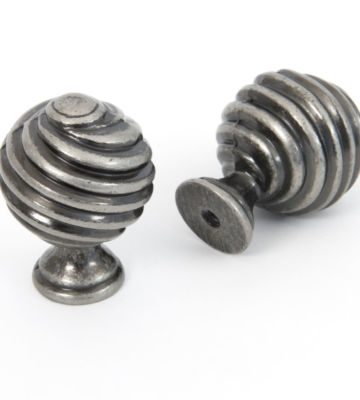 From The Anvil Pewter Patina Twist Knob