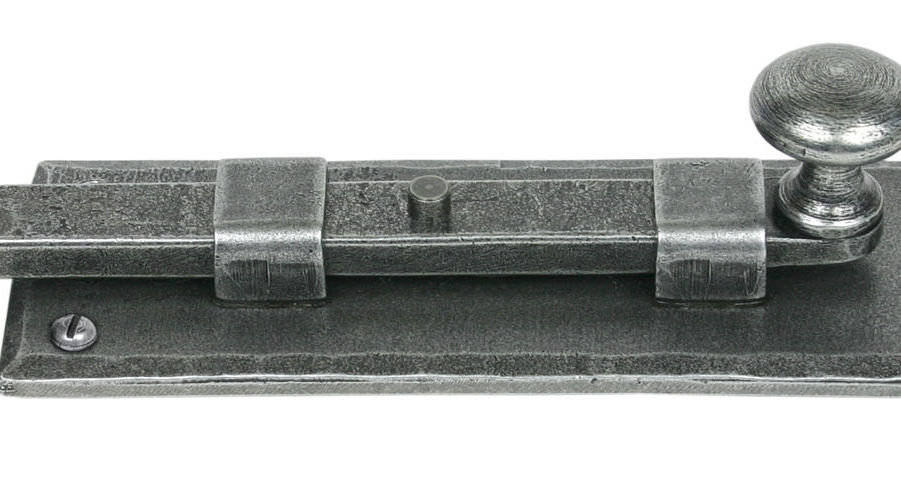 From The Anvil Pewter 6'' Straight Knob Bolt