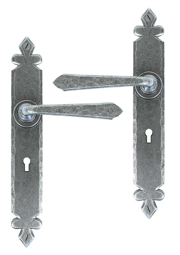 From The Anvil Pewter Cromwell Sprung Lever Lock Set